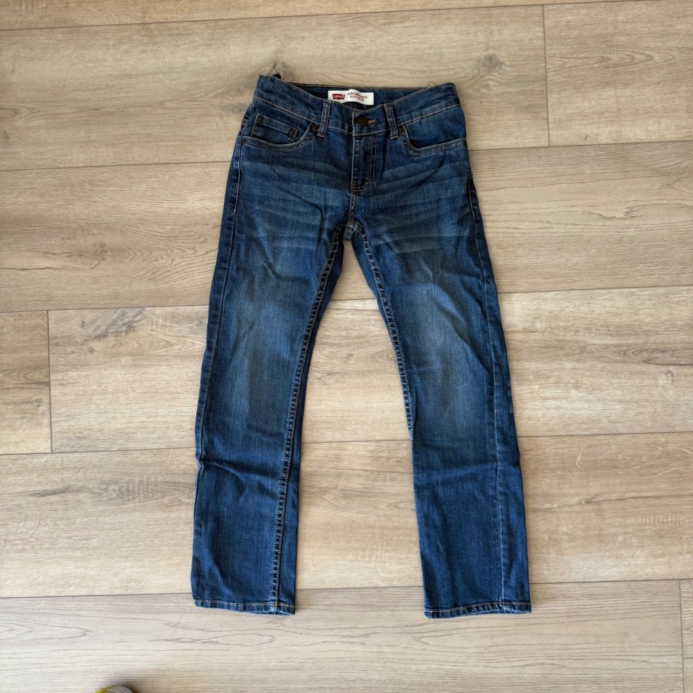 Levis 511 Slim Performance Boys Jeans Blue Medium Wash Size 10 Reg W25 L25